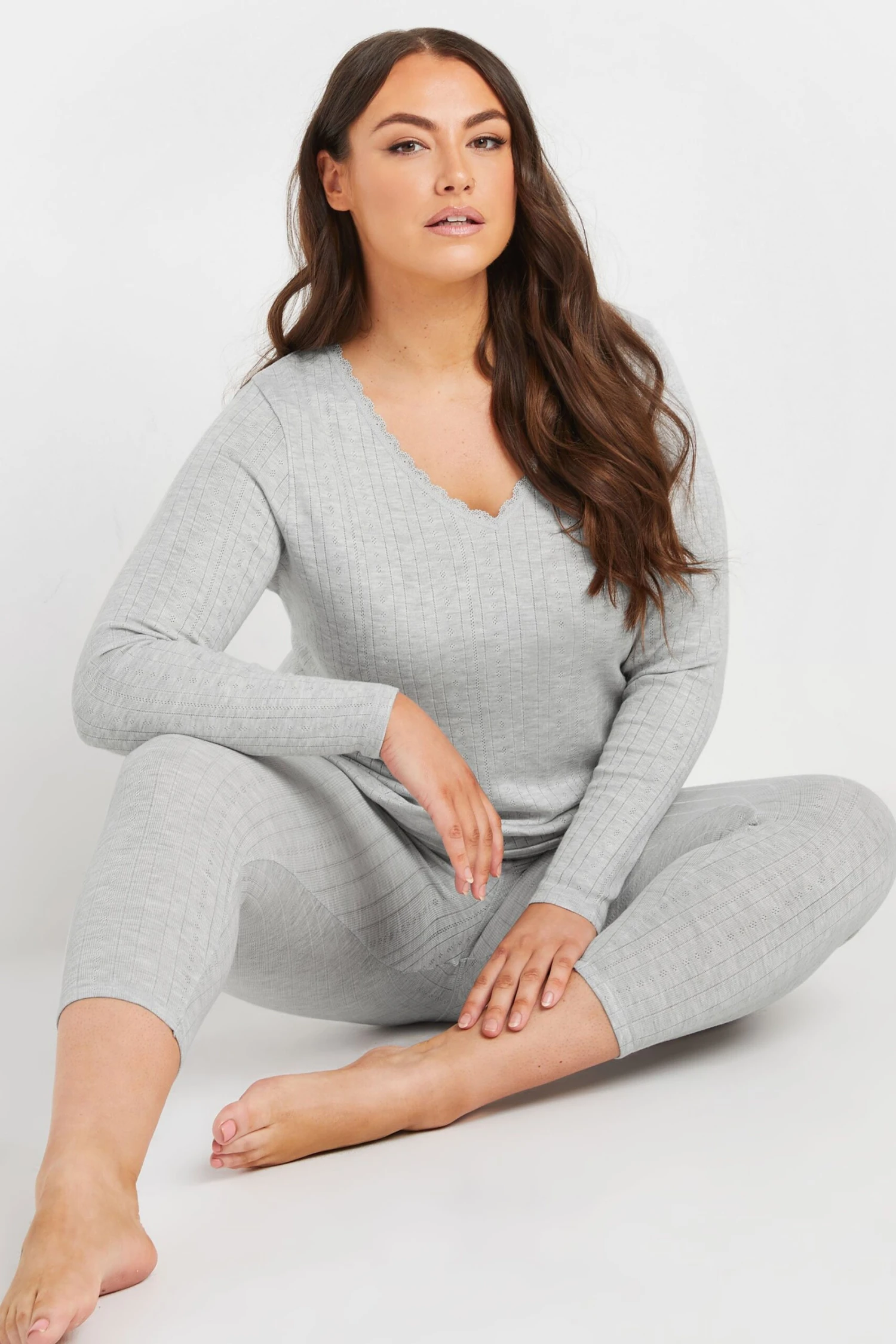 YOURS - Top Thermique Gris En Jersey Manches Longues 3 YOURS - Top Thermique Gris En Jersey Manches Longues