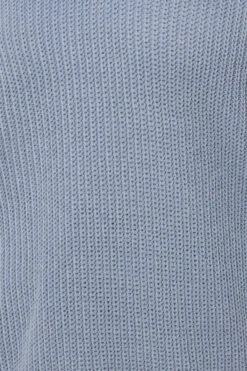 YOURS Curve Pull Bleu à Col En V 12 YOURS Curve Pull Bleu à Col En V -Evans Boutique 1b71d06e e387 44 280628 E