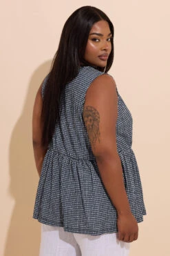 YOURS - Top Noir à Carreaux Ficelles & Noeuds 9 YOURS - Top Noir à Carreaux Ficelles & Noeuds -Evans Boutique 1c6688f2 6ec1 45 322697 C