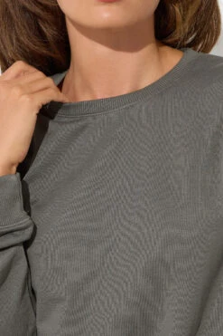 LTS Tall Charcoal Grey Crew Neck Sweatshirt -Evans Boutique 1c95b1f2 a8b4 49 355257 D