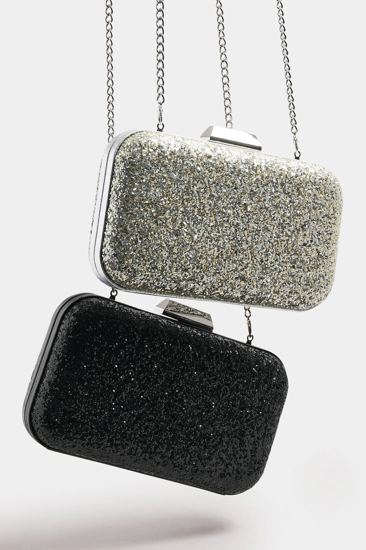 Silver Sequin Clutch Bag 9 Silver Sequin Clutch Bag – Image 7
