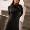 M&Co Black Roll Neck Tunic Jumper 2 M&Co Black Roll Neck Tunic Jumper -Evans Boutique 1ebb28da fb7e 4c 502453 500354 L2