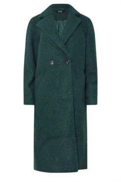 LTS Tall Forest Green Boucle Wrap Midi Coat 11 LTS Tall Forest Green Boucle Wrap Midi Coat -Evans Boutique 1f3133c0 23b5 4b 354087 X