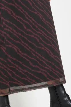 LTS Tall Burgundy Red Mesh Abstract Maxi Skirt 10 LTS Tall Burgundy Red Mesh Abstract Maxi Skirt -Evans Boutique 1f48c0e3 5a35 46 355604 D