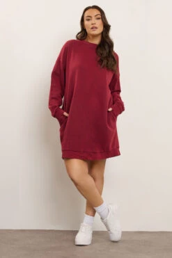 YOURS Curve Robe Sweat-shirt Rouge