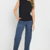 LTS Tall Navy Blue Cotton Straight Leg Chino Jeans 2 LTS Tall Navy Blue Cotton Straight Leg Chino Jeans -Evans Boutique 2021b0a8 e342 4d 355372 A
