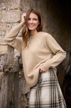 M&Co Ivory White Raglan Jumper