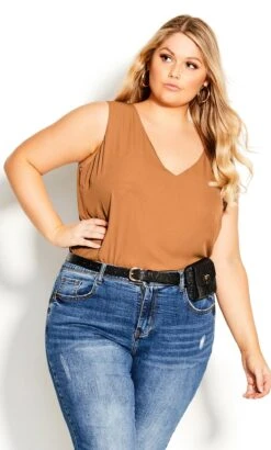 Evans Orange Double Layer Top