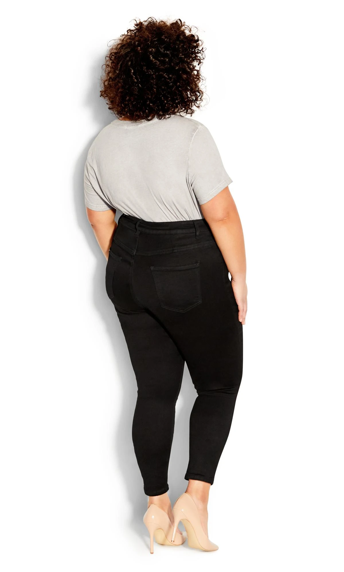 Evans Curve Black Skinny Jeans 9 Evans Curve Black Skinny Jeans – Image 7