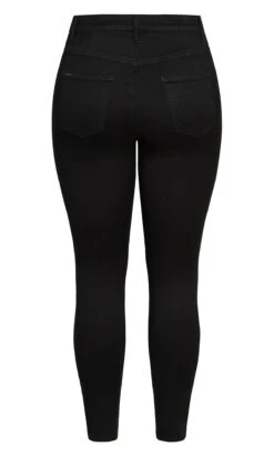 Evans Curve Black Skinny Jeans 19 Evans Curve Black Skinny Jeans -Evans Boutique 205498BLACK 7