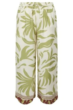 YOURS Curve Pantalon Large Vert Clair à Imprimé Feuilles 11 YOURS Curve Pantalon Large Vert Clair à Imprimé Feuilles -Evans Boutique 20c0b0b3 950b 4a 310269 X