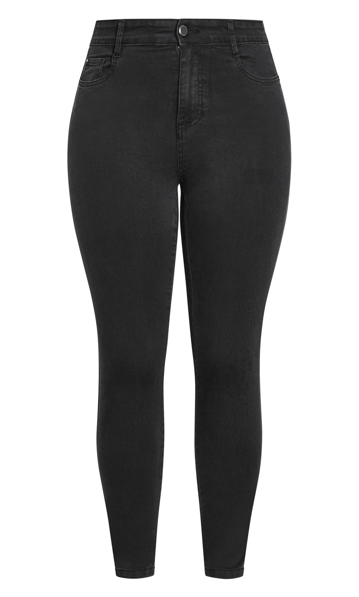 Evans Black High Waist Skinny Jeans 7 Evans Black High Waist Skinny Jeans – Image 5