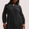 YOURS - Chemisier Noir Volanté Smocké Manches Longues 2 YOURS - Chemisier Noir Volanté Smocké Manches Longues -Evans Boutique 2239f0e4 a645 4b 330573 A