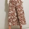 YOURS - Pantalon Jupe-Culotte Texturé Marron Floral -Evans Boutique 23079136 b8ad 4d 145293 A