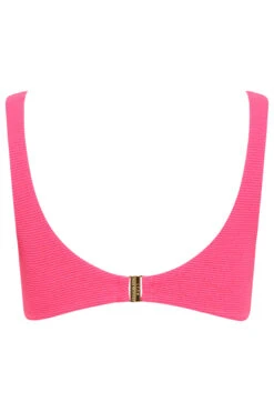 STAR Hot Pink Textured Bikini Top -Evans Boutique 23e76ca4 4630 41 110735 Y