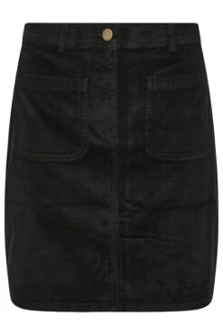 M&Co Black Cord Midi A-Line Skirt 13 M&Co Black Cord Midi A-Line Skirt -Evans Boutique 2401811e ea05 47 502573 X