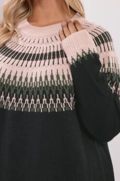 YOURS Curve Pull En Maille Fairisle Noir Et Rose 10 YOURS Curve Pull En Maille Fairisle Noir Et Rose -Evans Boutique 243ae61c 5423 45 280733 D