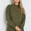 LTS Tall Olive Green Turtle Neck Jumper 2 LTS Tall Olive Green Turtle Neck Jumper -Evans Boutique 2451ce5b 13b6 44 353776 A