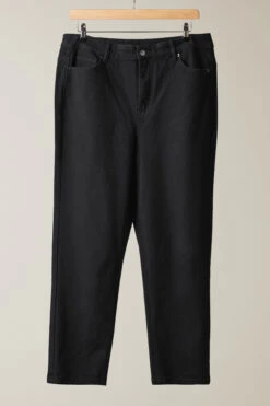 EVANS Curve Black Denim Mom Jeans 14 EVANS Curve Black Denim Mom Jeans -Evans Boutique 2486bd36 80ea 43 615642 P