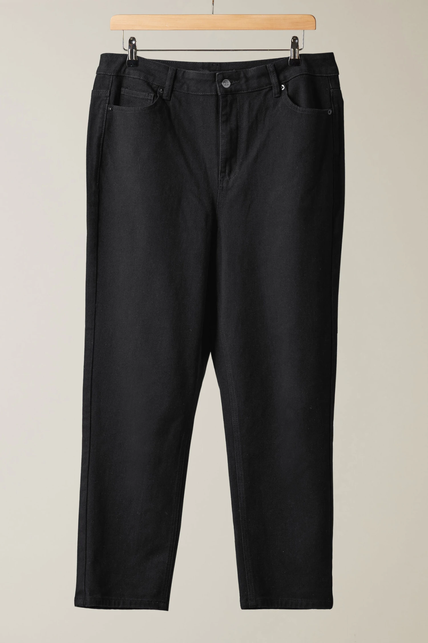 EVANS Curve Black Denim Mom Jeans 8 EVANS Curve Black Denim Mom Jeans – Image 6