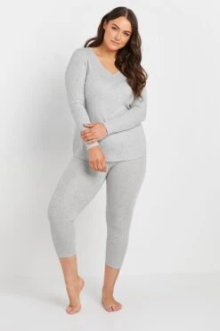 YOURS - Top Thermique Gris En Jersey Manches Longues 10 YOURS - Top Thermique Gris En Jersey Manches Longues -Evans Boutique 2614bb97 409a 4e 147227 C