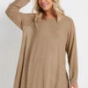 YOURS - Top Beige Volanté Manches En Filet 2 YOURS - Top Beige Volanté Manches En Filet -Evans Boutique 2642c5ee ddf5 40 303787 A