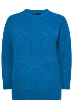 YOURS Curve Pull Bleu à épaules Tombantes