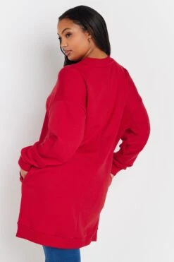YOURS - Robe-Pull Rouge Manches Longues En Jersey 10 YOURS - Robe-Pull Rouge Manches Longues En Jersey -Evans Boutique 26cad389 2ccb 48 303930 C