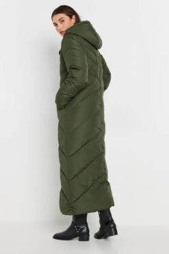 LTS Tall Green Padded Maxi Coat 11 LTS Tall Green Padded Maxi Coat -Evans Boutique 27409194 509f 49 353289 C