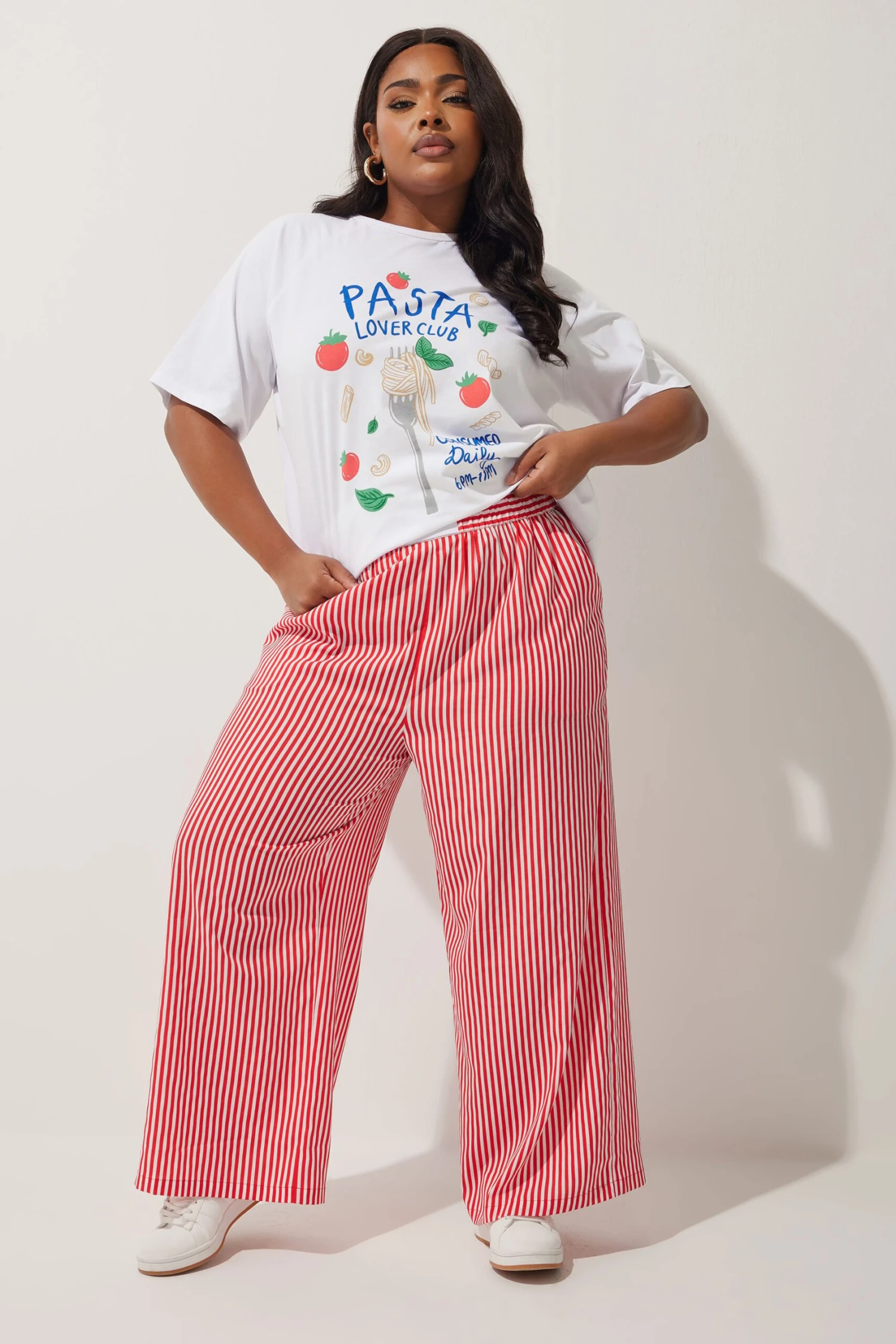 LIMITED COLLECTION - Pantalon Effet Boxer Rouge à Rayures 3 LIMITED COLLECTION - Pantalon Effet Boxer Rouge à Rayures