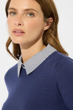 M&Co Navy Blue 2 In 1 Jumper -Evans Boutique 29aeec7c 24c6 4b 502450 D