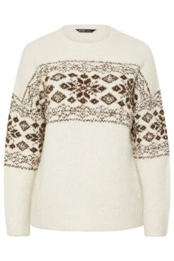 YOURS Curve Pull Blanc Ivoire En Jacquard Bouclé 13 YOURS Curve Pull Blanc Ivoire En Jacquard Bouclé -Evans Boutique 29fbbc28 28b3 43 280666 X