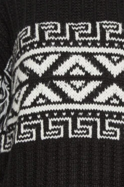 LTS Tall Black Jacquard Tassel Knit Jumper 15 LTS Tall Black Jacquard Tassel Knit Jumper -Evans Boutique 2a5d3bd6 e7a7 48 350848 Z