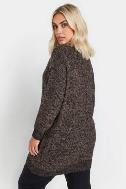 YOURS - Pull Marron Texturé En Maille 9 YOURS - Pull Marron Texturé En Maille -Evans Boutique 2b396419 90fa 49 280364 C