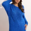 EVANS Curve Cobalt Blue Batwing Sleeve Jumper