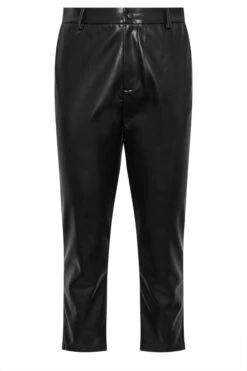 YOURS - Pantalon Noir Effet Cuir Coupe Droite -Evans Boutique 2c4c5699 7690 4c 143876 X