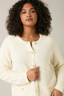 EVANS Curve Cream Button Through Knitted Cardigan 12 EVANS Curve Cream Button Through Knitted Cardigan -Evans Boutique 2c6aa2ca 617b 4d 615994 D