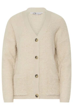 LTS Tall Ivory White Boucle Knitted Cardigan -Evans Boutique 2c6b0e66 1aaf 4a 356047 X