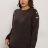 EVANS Curve Chocolate Brown Button Detail Jumper 2 EVANS Curve Chocolate Brown Button Detail Jumper -Evans Boutique 2ccbeacf 3b67 48 616143 A