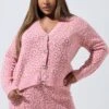 LIMITED COLLECTION Cardigan Rose à Imprimé Léopard -Evans Boutique 2d2fe418 482c 47 216957 A