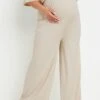 BUMP IT UP MATERNITY - Pantalon Wide Leg Crème Nervuré 2 BUMP IT UP MATERNITY - Pantalon Wide Leg Crème Nervuré -Evans Boutique 2debbe58 7eeb 44 158467 A
