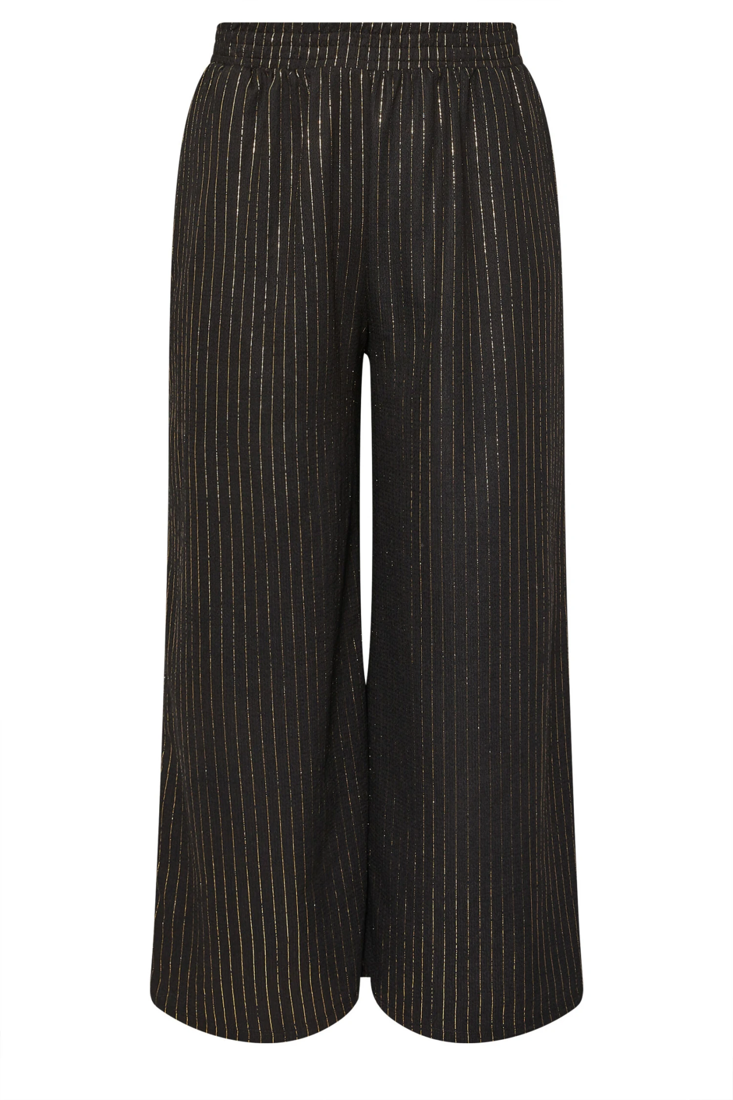 YOURS Curve Pantalon Large à Rayures Noires 7 YOURS Curve Pantalon Large à Rayures Noires – Image 5