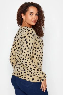M&Co Cream Dalmatian Print Jumper -Evans Boutique 2e7c997c b7b3 4f 500462 C