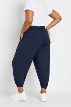 YOURS - Pantalon Fluide Ample Bleu Marine à Poches -Evans Boutique 2eb096ff 4486 44 144780 C
