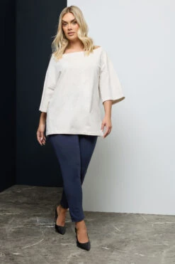 Pantalon Bleu Marine Fuselé Stretch -Evans Boutique 2fc241b0 1a56 49 143049 B