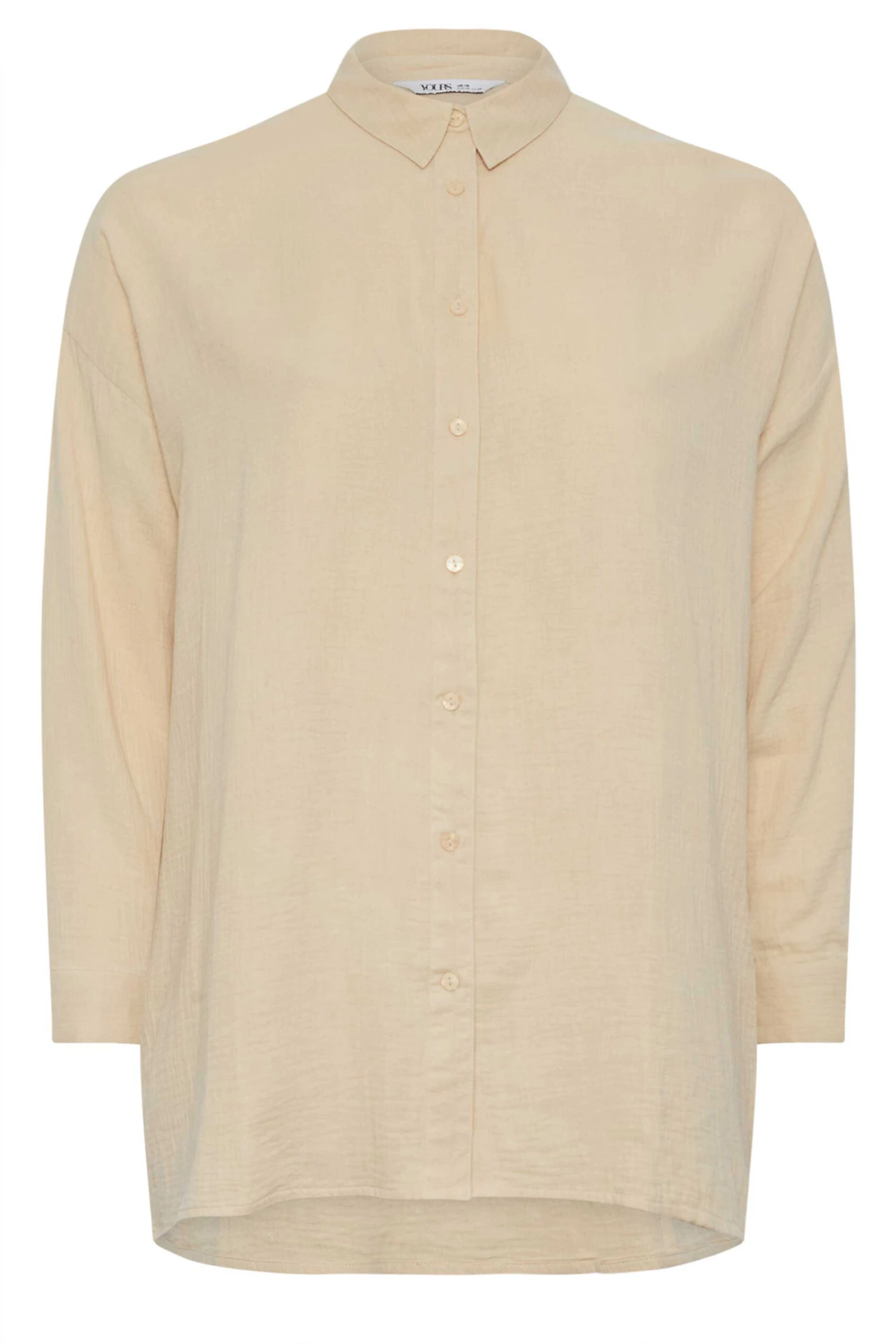 YOURS - Chemisier Beige Doux En Coton 9 YOURS - Chemisier Beige Doux En Coton – Image 7