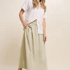 LTS Tall Natural Brown Cotton Shirred Waist Maxi Skirt 1 LTS Tall Natural Brown Cotton Shirred Waist Maxi Skirt -Evans Boutique 3037fd79 1c30 48 355983 B