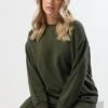 YOURS - Sweat-shirt Vert Kaki 2 YOURS - Sweat-shirt Vert Kaki -Evans Boutique 305b92b5 eff3 4a 126761 A