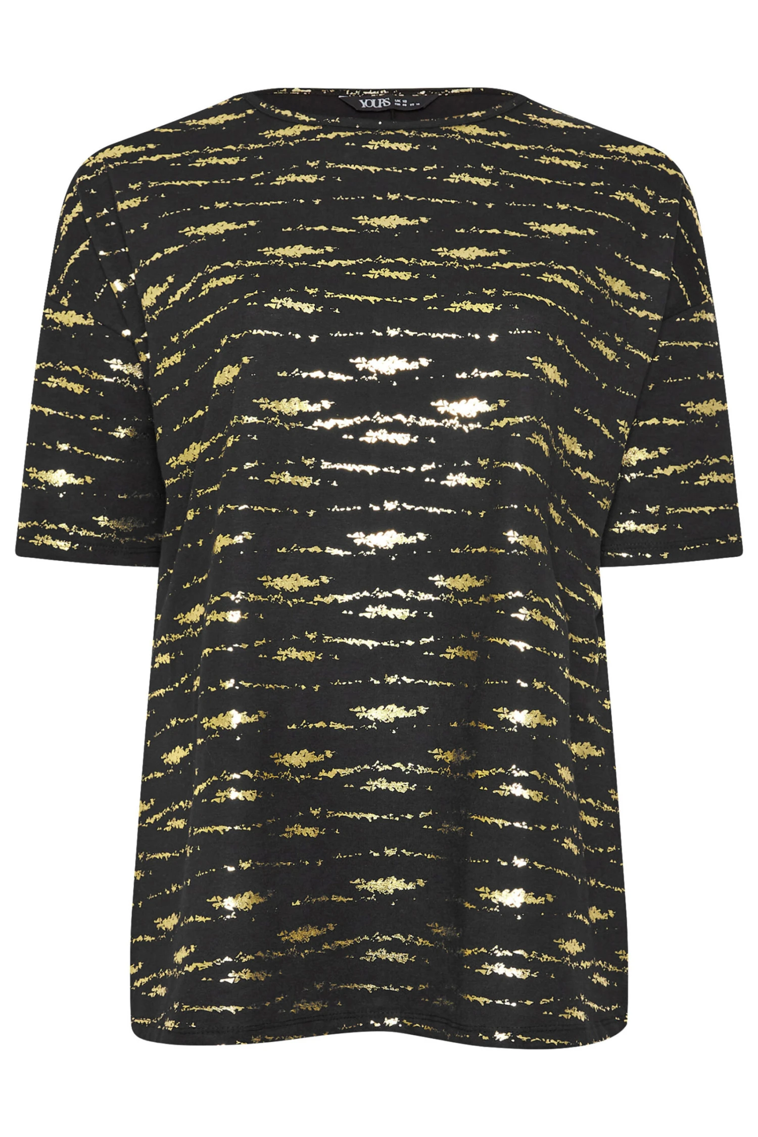 YOURS - Top Noir & Doré Texturé Alluminium 7 YOURS - Top Noir & Doré Texturé Alluminium – Image 5