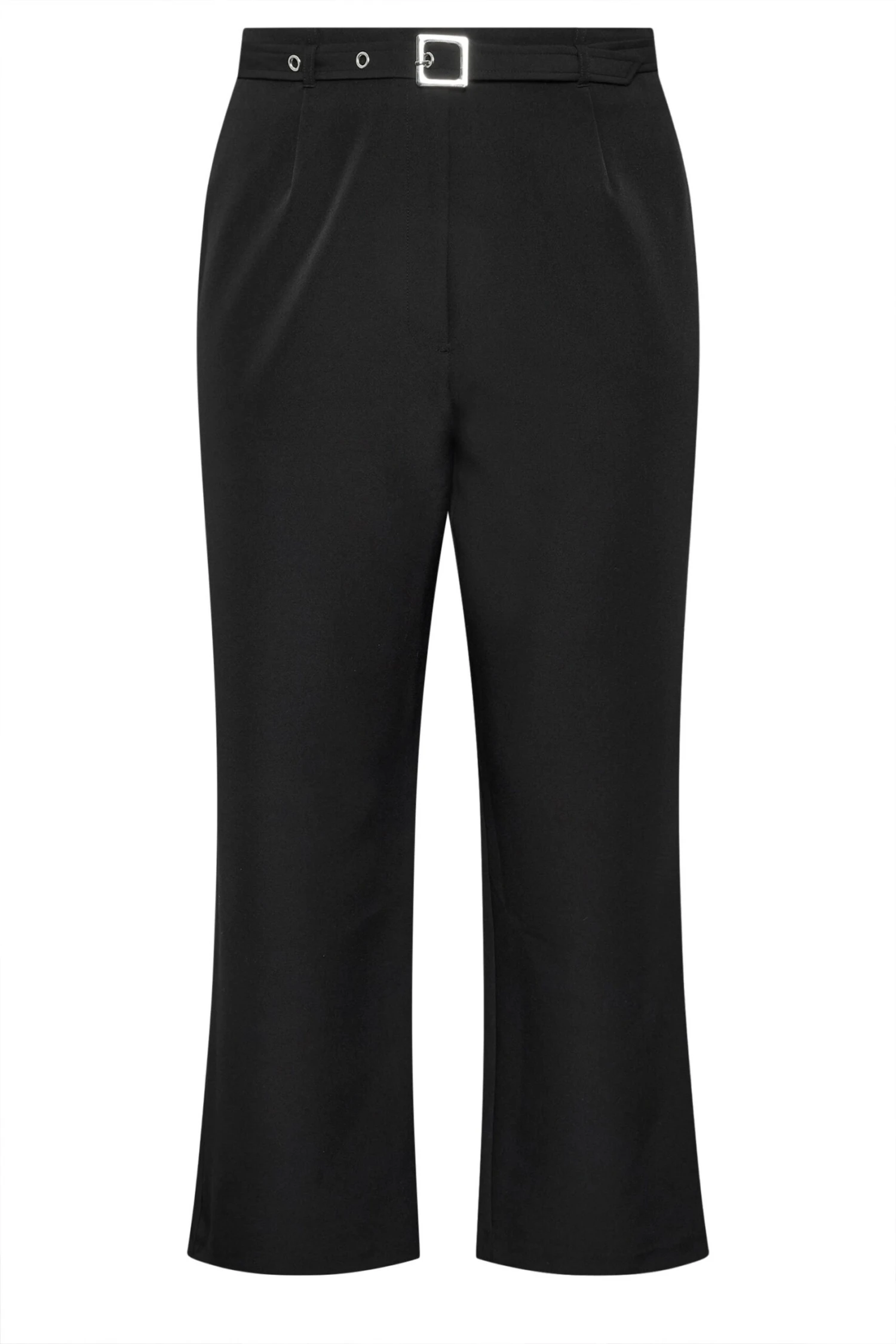 YOURS LONDON - Pantalon Noir Wide Leg à Ceinture 8 YOURS LONDON - Pantalon Noir Wide Leg à Ceinture – Image 6